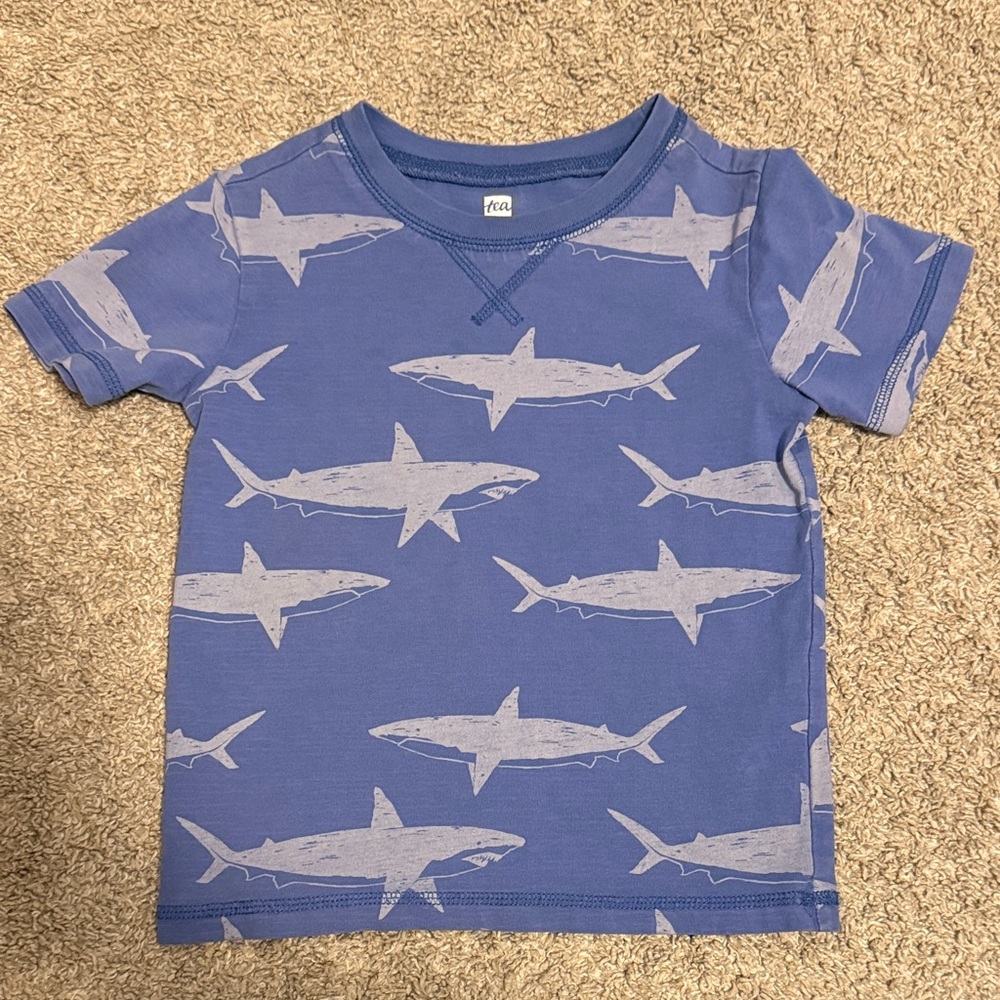 5/$25: Tea Collection Blue Shark Tee